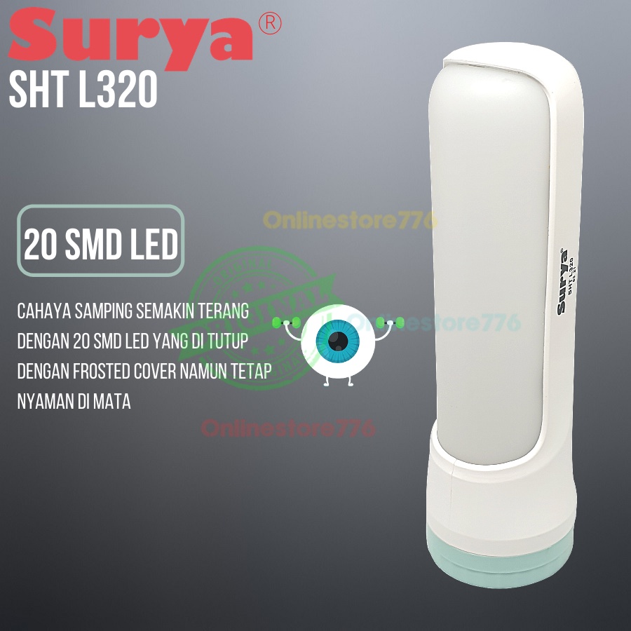 Senter SURYA SHT L320 / Lampu Emergency / Emergency Lamp / Senter LED SURYA SHT L320