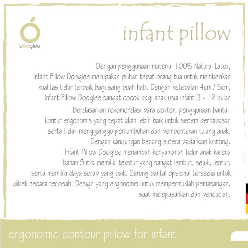 Dooglee Infant Contour Pillow