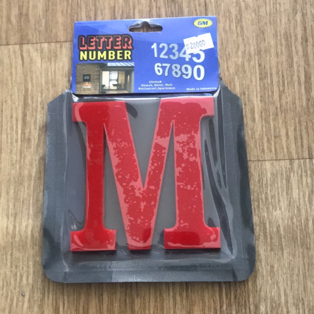 

GM LABEL ACRYLIC HURUF M 10 CM ( MERAH )