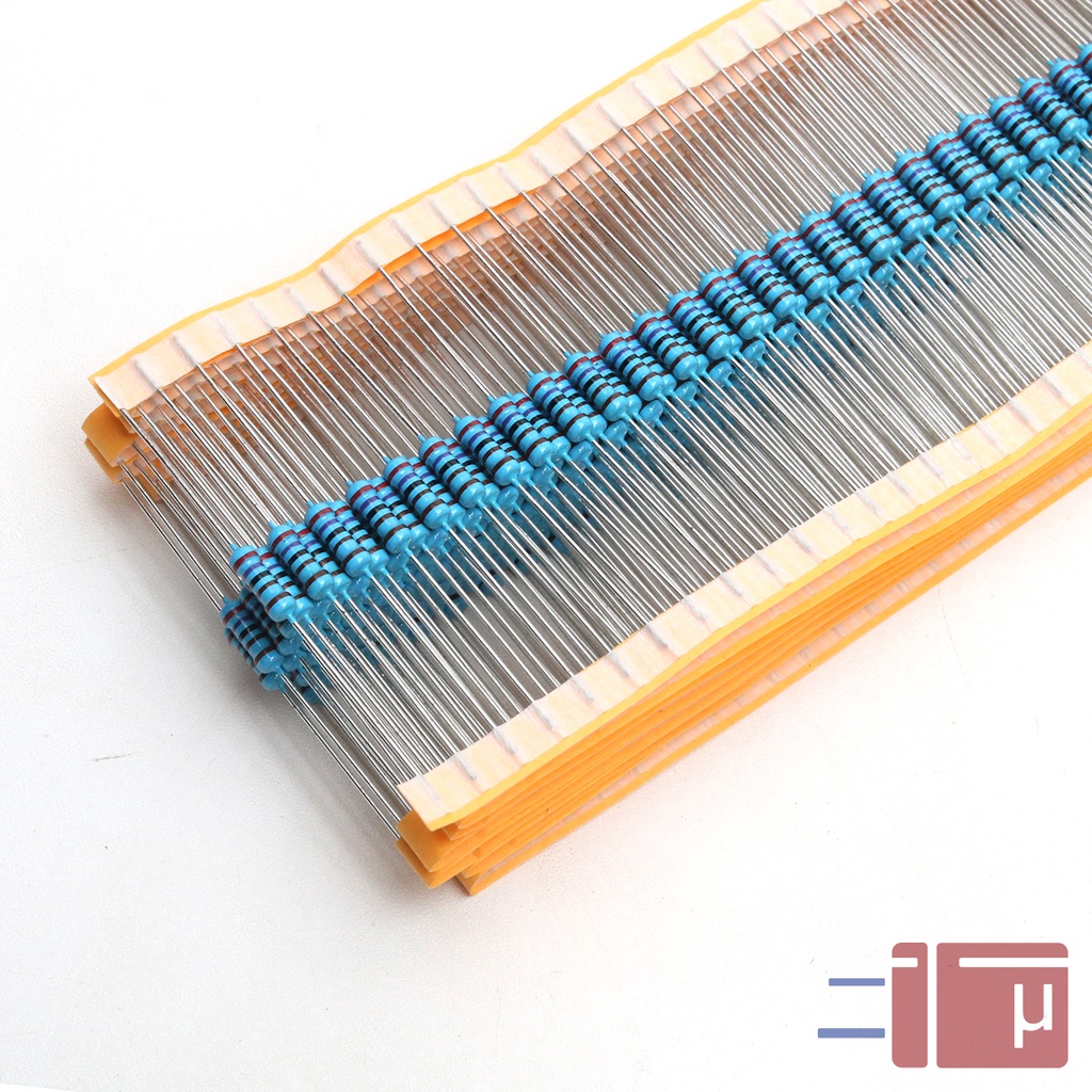 x10 Resistor 2K7 2.7K 1/2W Metal Film 1% Taiwan Kaki Tembaga