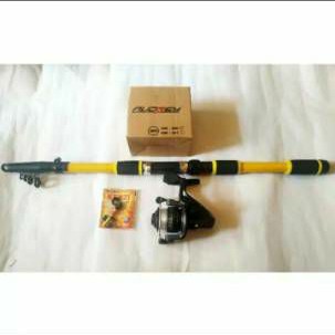 Set Pancing 5 Bearing Sudah diisi senar &amp; Joran panjang 2,7 Meter