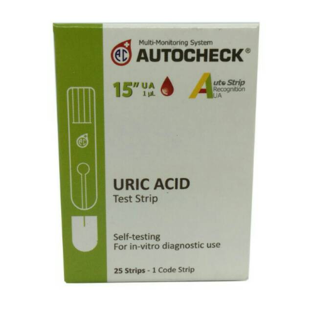 Strip Isi Ulang Autocheck Asam Urat Refill Uric Acid Refil GCU Murah