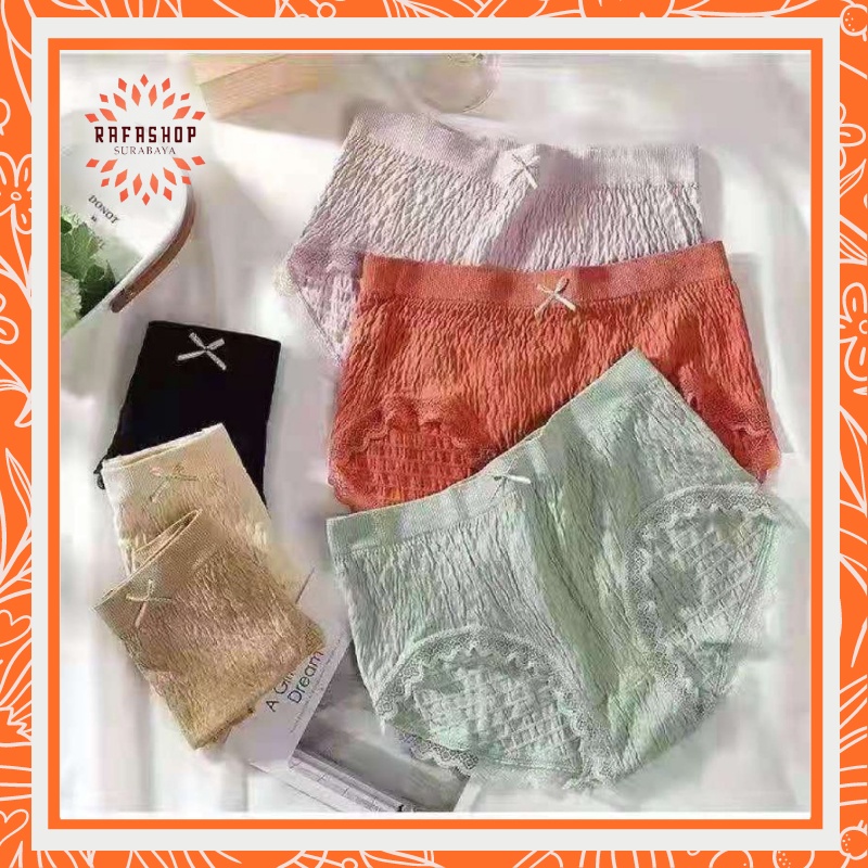 UNDR079 Celana Dalam Wanita Lace Renda Pita Celana Dalam Sexy Korea 30gr