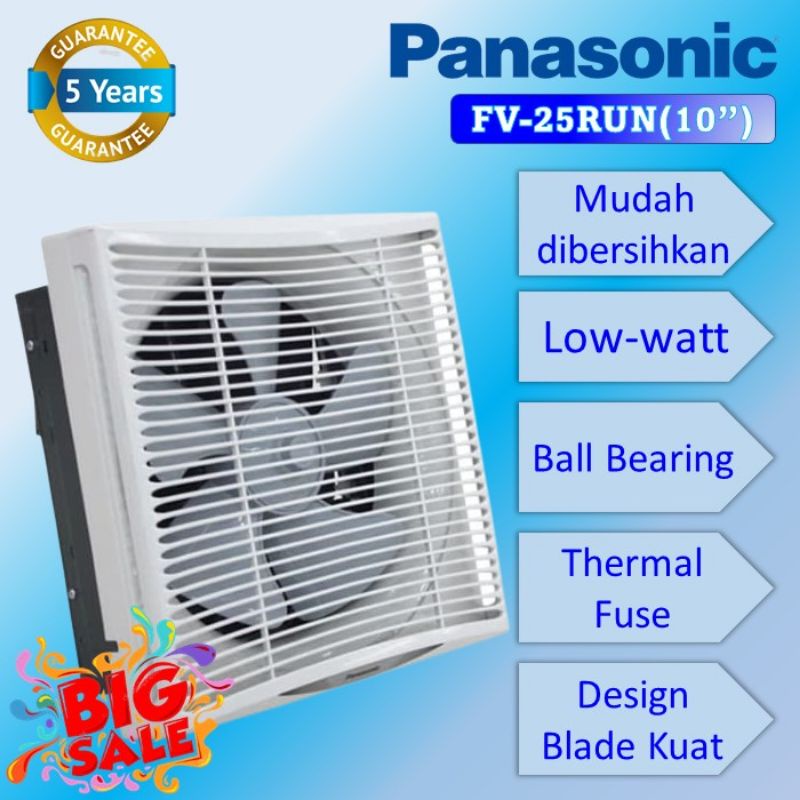 PANASONIC Exhaust Fan (Eksos Fan) 10Inci Tipe FV-25RUN5