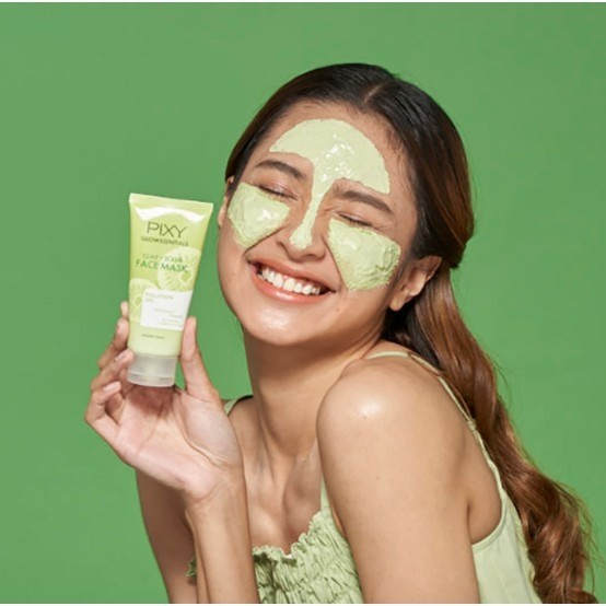 PIXY GlOWSSENTIALS CLAY + SCRUB FACE MASK POLLUTION OFF - 60GR