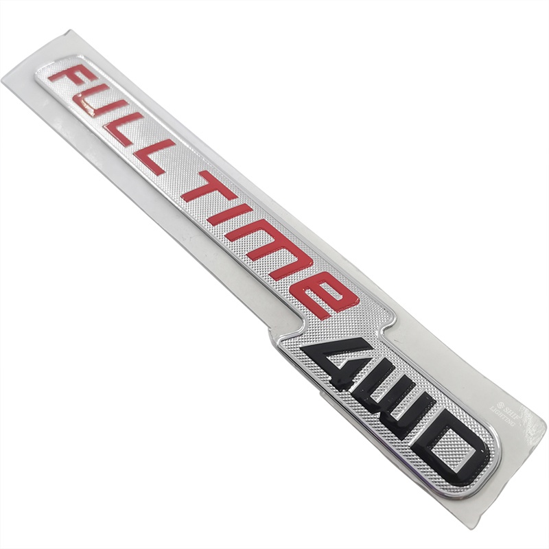 1pc Stiker Emblem Logo 4WD Bahan ABS Untuk Bagasi Belakang Mobil