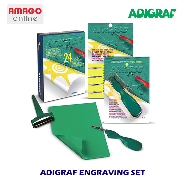 ADIGRAF - ENGRAVING PLATE - MEDIUM SIZE - 24 PCS - 386400