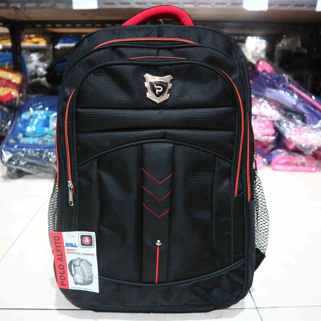 Tas Ransel Cowok Polo Alfito Terbaru Berkualitas Casual Multifungsi Stylish Keren Sekolah SMP SMA