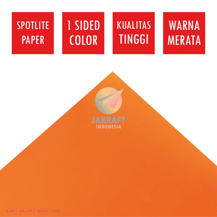 

Kertas Karton Asturo Warna Orange (60 x 40 cm) Scotlite