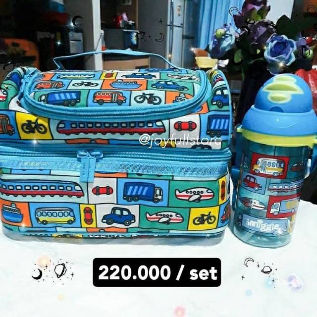 Tas  Anak Bekal Cowok Smiggle + Botol Minum