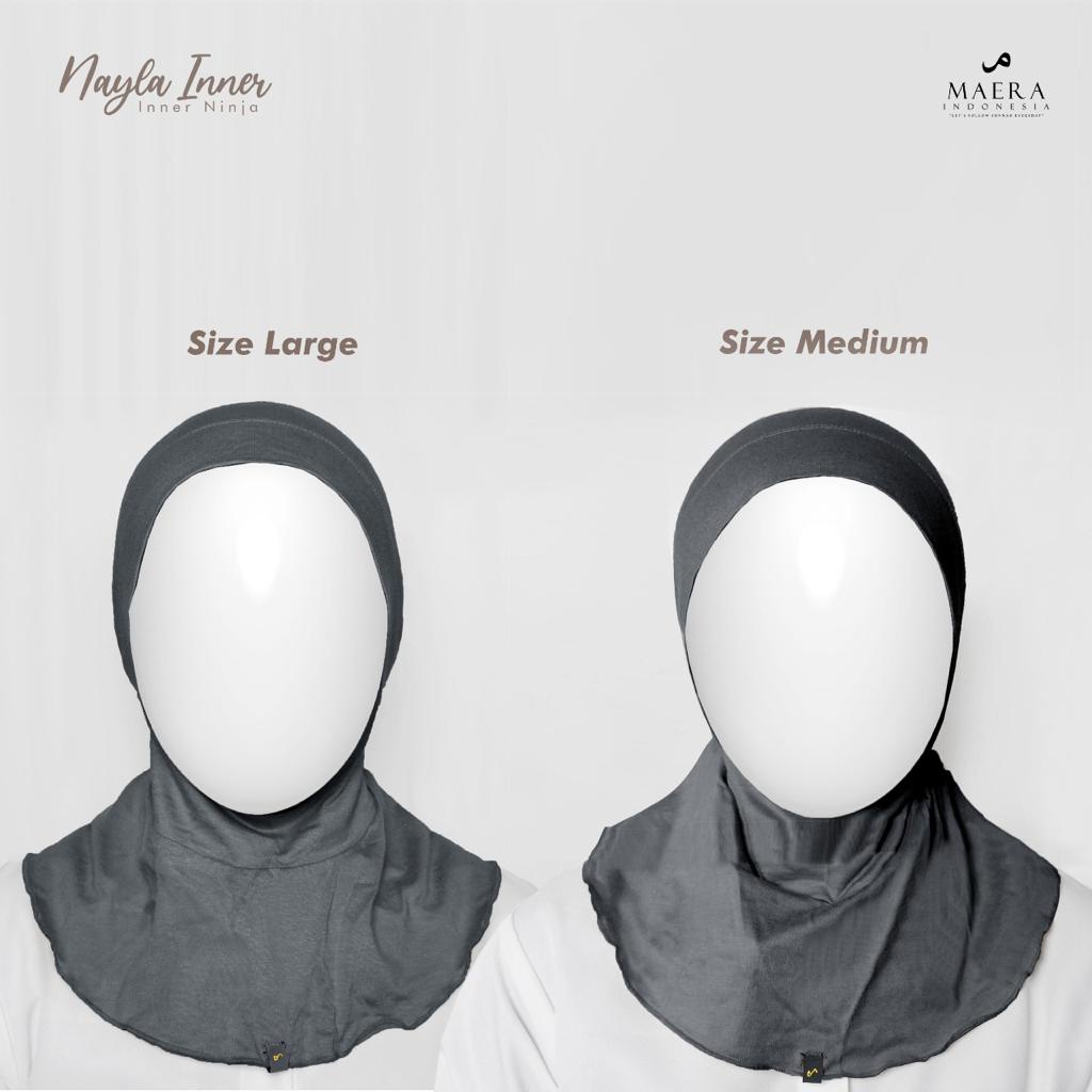 Inner Ciput Ninja Maera | Ciput Dalaman Kerudung Wanita Model Ninja Menutup Bagian Leher
