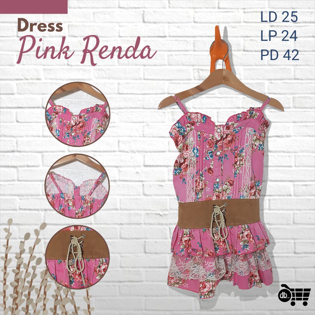 Dress Anak Perempuan Pink Renda Murah Berkualitas [PL]