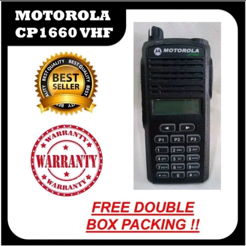 HT Motorola CP 1660 Motorola CP 1660 VHF 136-174 atau UHF Original