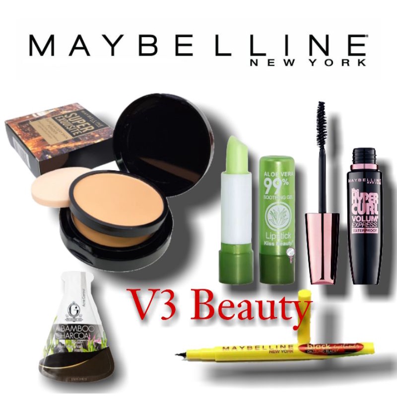 Paket Kosmetik Maybelline 2 In 1 Fit Me Fondation Lengkap Murah Set - 4 In 1 - Paket Make Up Murah -