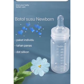 Botol Susu Bayi 100ML dot bahan silicon slim tahan panas terbaik