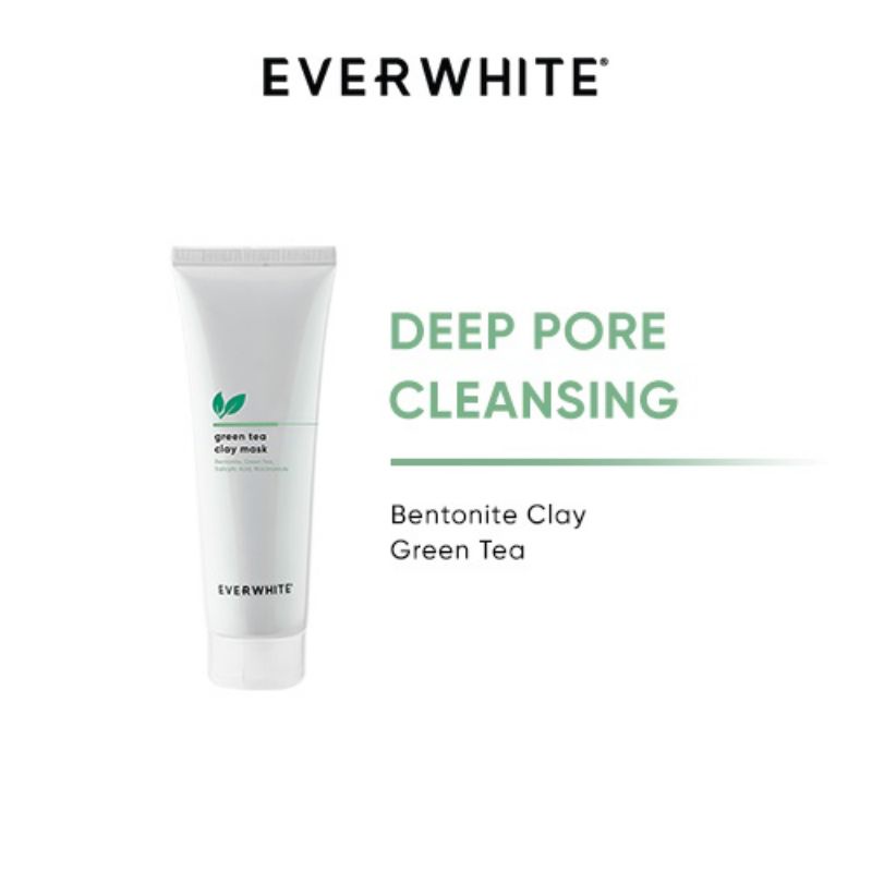 EVERWHITE Green Tea Clay Mask - 125g