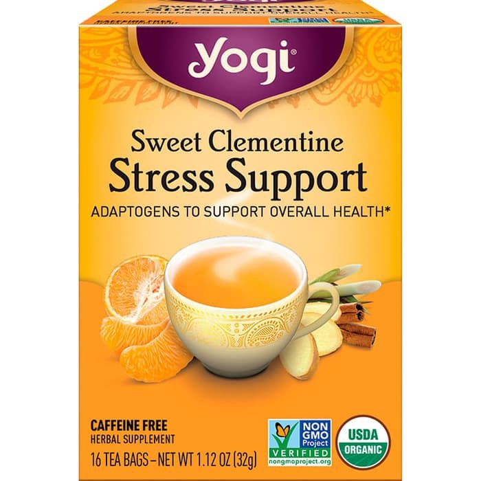 

Yogi Tea Stress Support Sweet Clementine Caffeine Free 16 Tea Bags - [READY STOK]