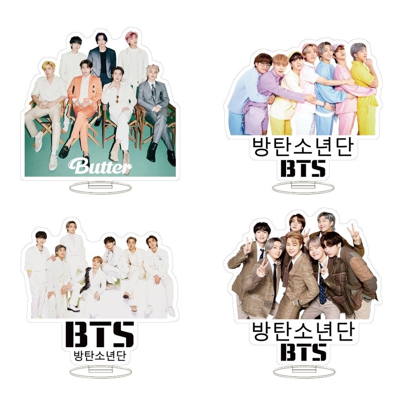 2021 KPOP BTS Standee Butter Festa Mini Bahan Akrilik Untuk Dekorasi Meja