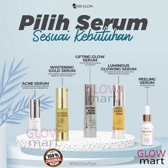 GlowMart ❤ MS GLOW Serum | White Cell DNA Whitening Gold Acne Luminous Peeling Lifting Glowing Eye T