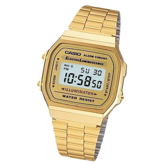 casio stainless steel chronograph watch