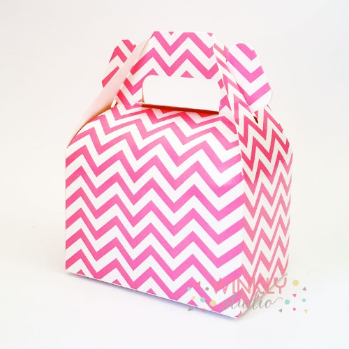 Chevron Mini Gable Box / Kotak Snack Mini Motif ZigZag