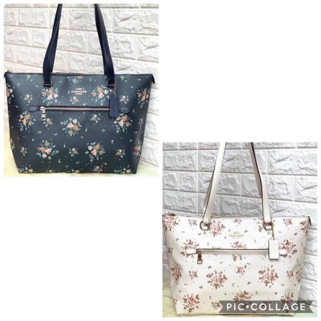 authentic Coach Gallery Tote Rose Bouquet
