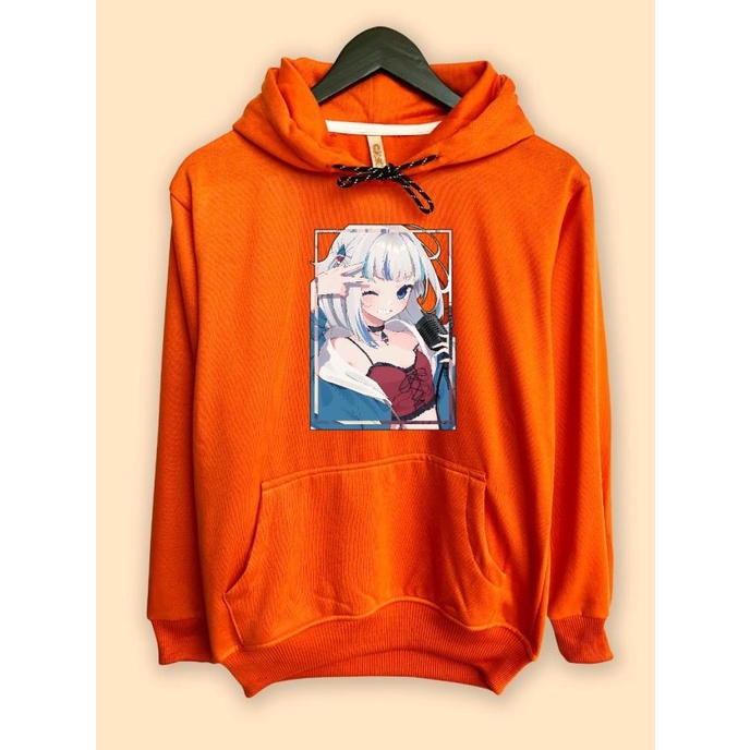 Jaket Hoodie vTuber Hololive Gawr Gura Idol