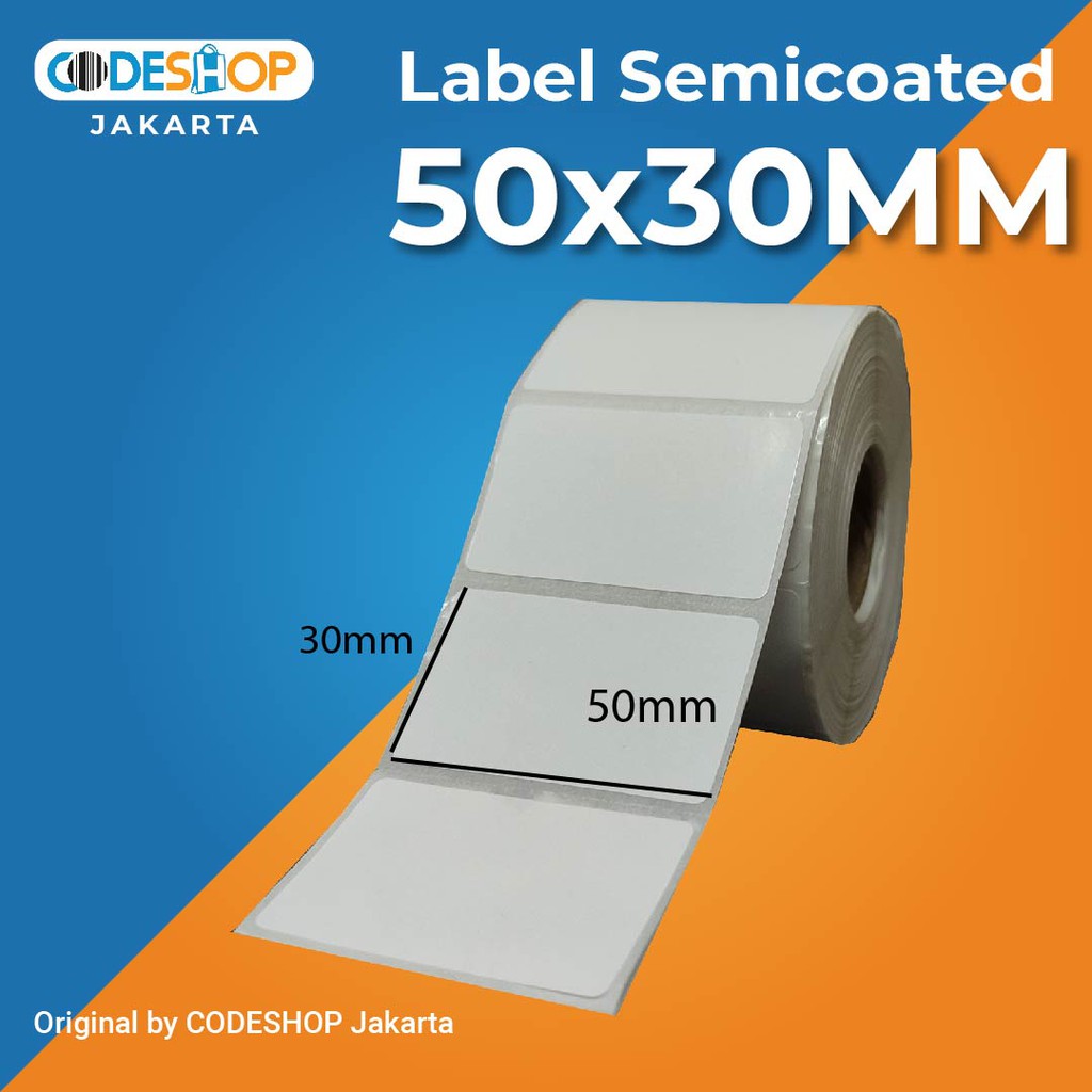 

LABEL BARCODE SEMICOATED 50X30MM 1 LINE 10000pcs