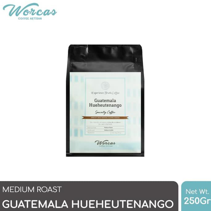 

WORCAS Arabica Guatemala Hueheutenango 250 Gram - Medium Roast - KOPI BIJI