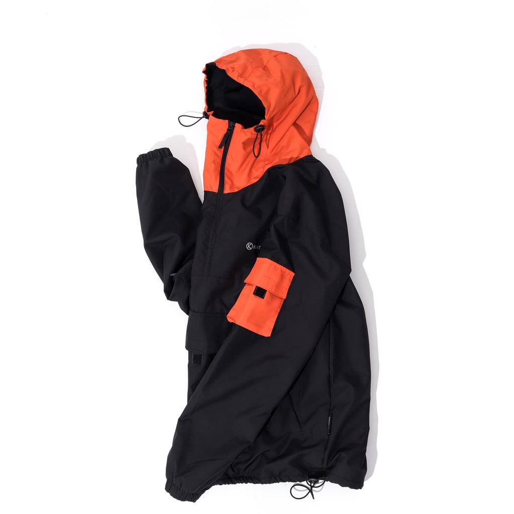 Kent Jaket Pria Outdoor Parka Cougle Original Hitam Orange