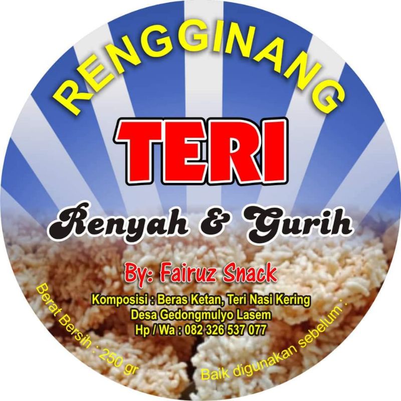 

Rengginang Teri Renyah Gurih