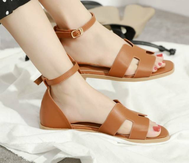 Sandal flat wanita tali gelang hanindya