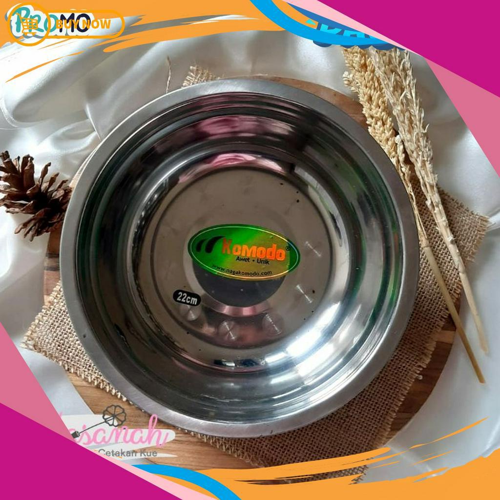 BARANG ORIGINAL Mangkok Stainless Steel Mixing Bowl 18cm KOMODO TERMURAH