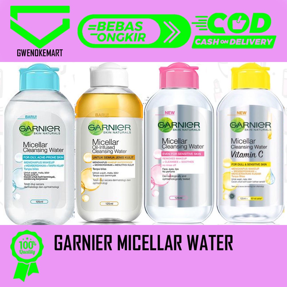 GARNIER MICELLAR WATER PEMBERSIH MAKE UP WAJAH