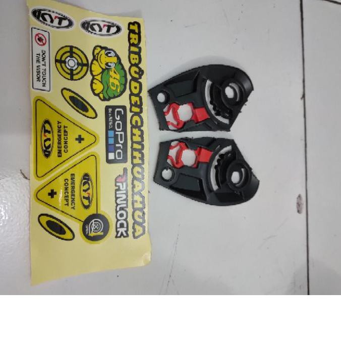 KACA HELM KYT KYOTO + RACHET CUSTOM + STICKER