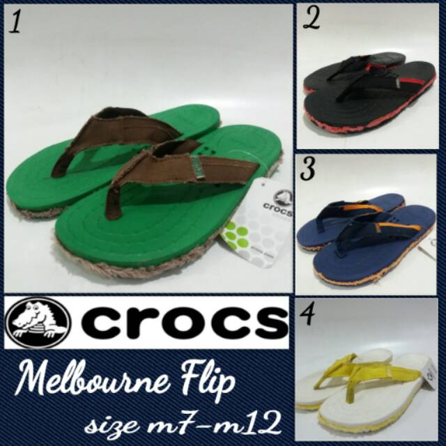 Sandal crocs melbourne flip sandal jepit murah unisex