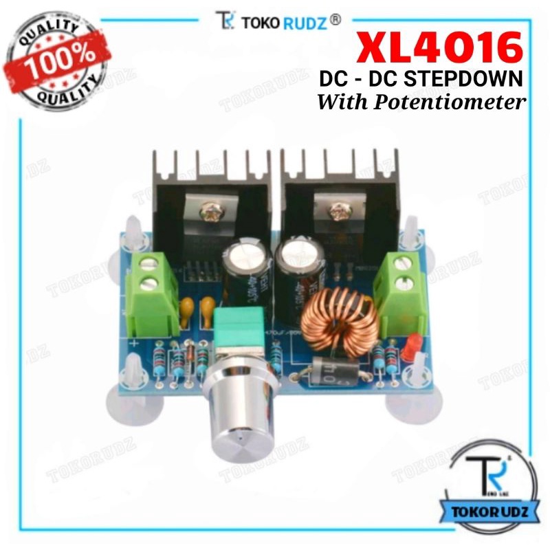 Step Down DC DC 8A 200W Modul Penurun Tegangan Dengan Potensio XL4016