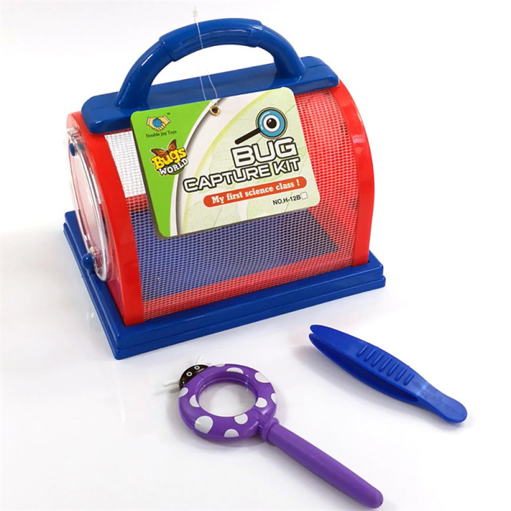 Timekey Mainan Edukasi Anak Model Kotak Serangga Butterfly Habitat Lipat Portable Untuk Outdoor L6T1