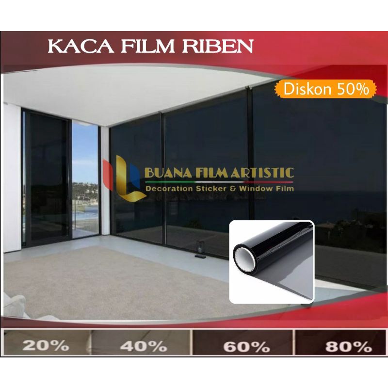 Jual Stiker Kaca Riben Peredam Panas Kaca Film Rumah Tolak