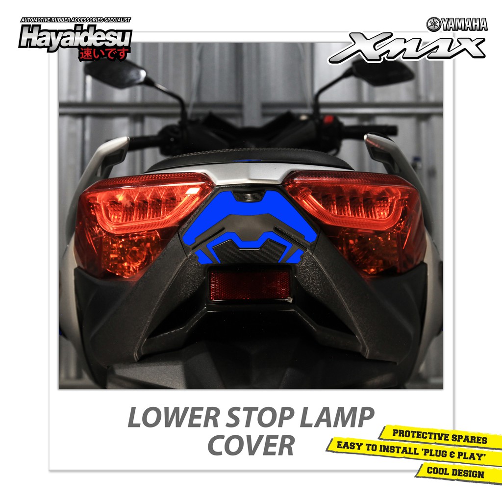 

Hayaidesu Lower Stop Lamp Cover Protector Yamaha Xmax Aksesoris Decal Variasi Carbon Xmax