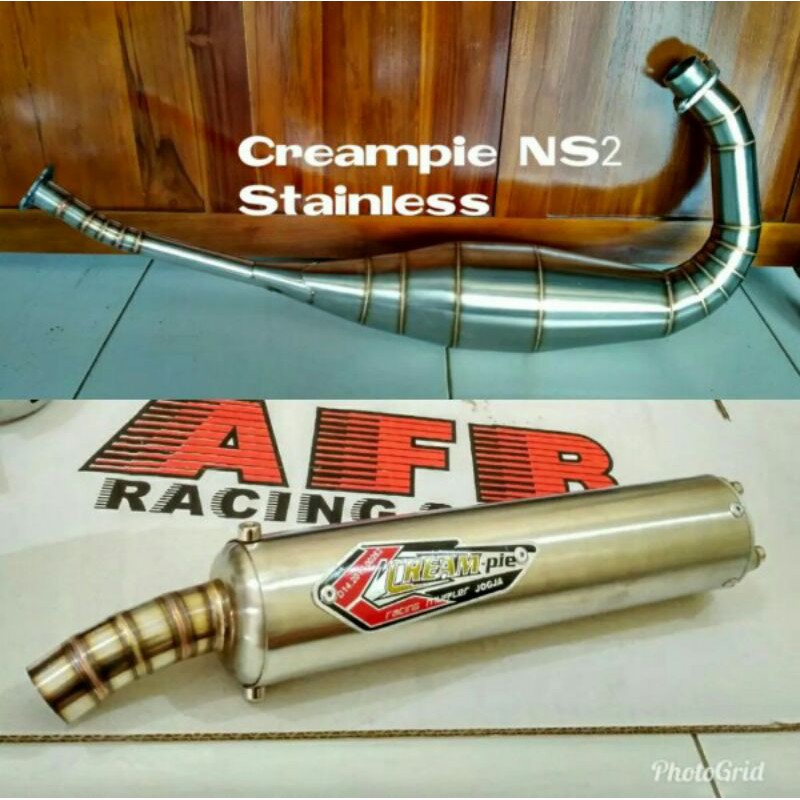 knalpot creampie Ns2 ninja R RR SS stainless ninja 2 tak