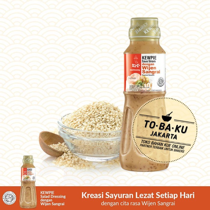 

vs2011bd Kewpie Salad Dressing Roasted Sesame Wijen Sangrai Kemasan Botol 200Ml Fsfs201