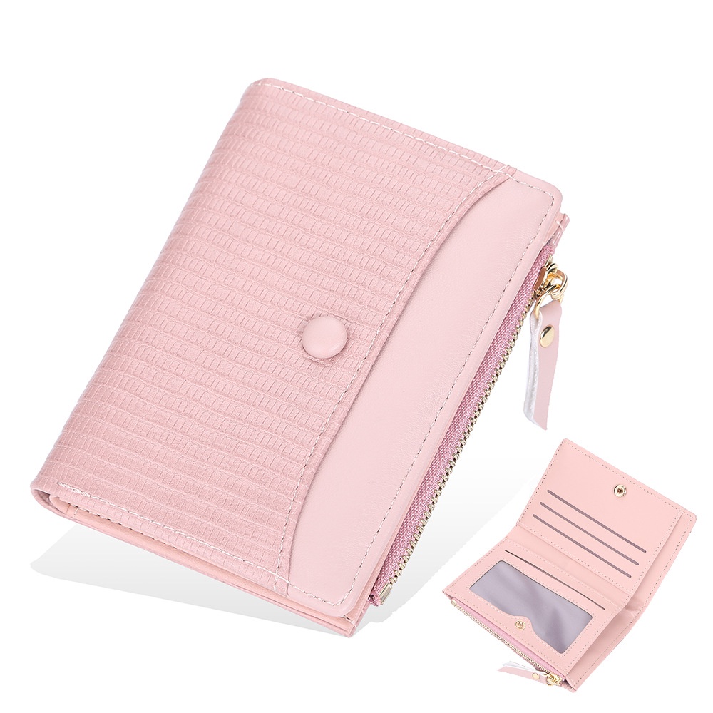 DOMPET LIPAT WANITA PENDEK KECIL KULIT PREMIUM FASHION BAELLERRY ORIGINAL IMPORT PINK NERINA WA547P3 MINI KOREA RESLETING UANG KOIN REMAJA KEKINIAN CEWEK MURAH BRANDED BATAM