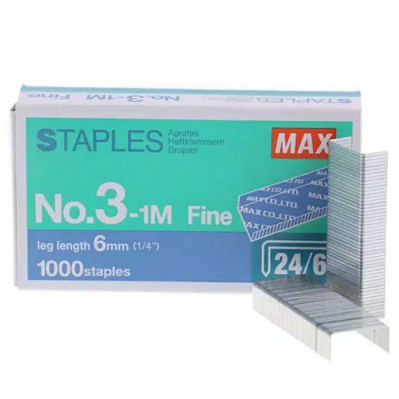 

REFILL - ISI STAPLES MAX NO.3 BESAR