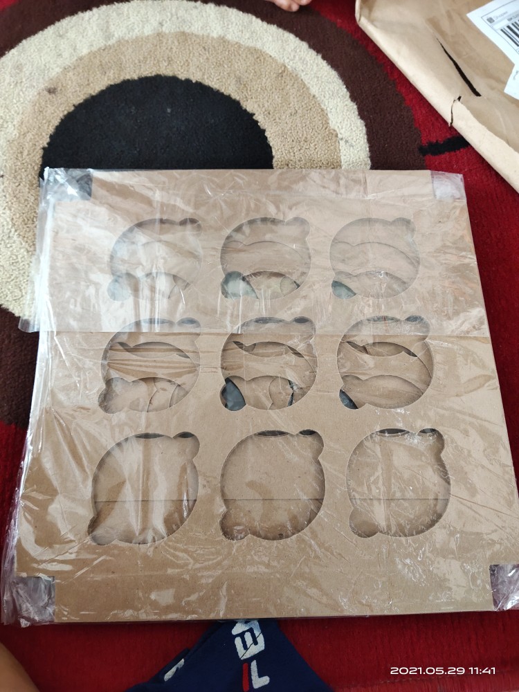 Insert Box Cupcake/muffin Isi 9 Bahan Kraft (harga Per 10 Pcs)