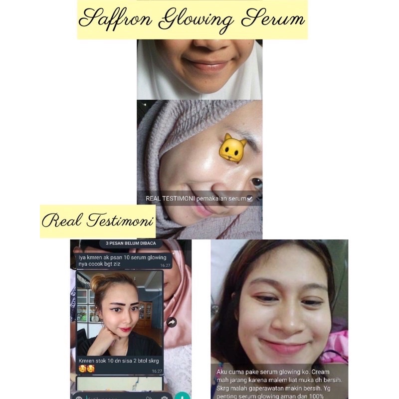 SERUM GLOWING SAFFRON PENGHILANG FLEK BEKAS JERAWAT