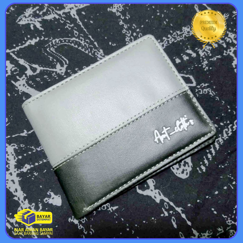 dompet lipat Pria distro grosir COD bahan PVC