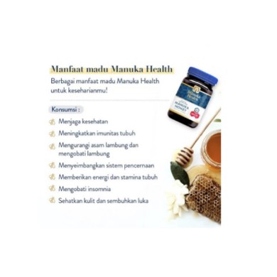 Madu MANUKA HEALTH HONEY BLEND MGO30+ (500gram) Manuka Honey