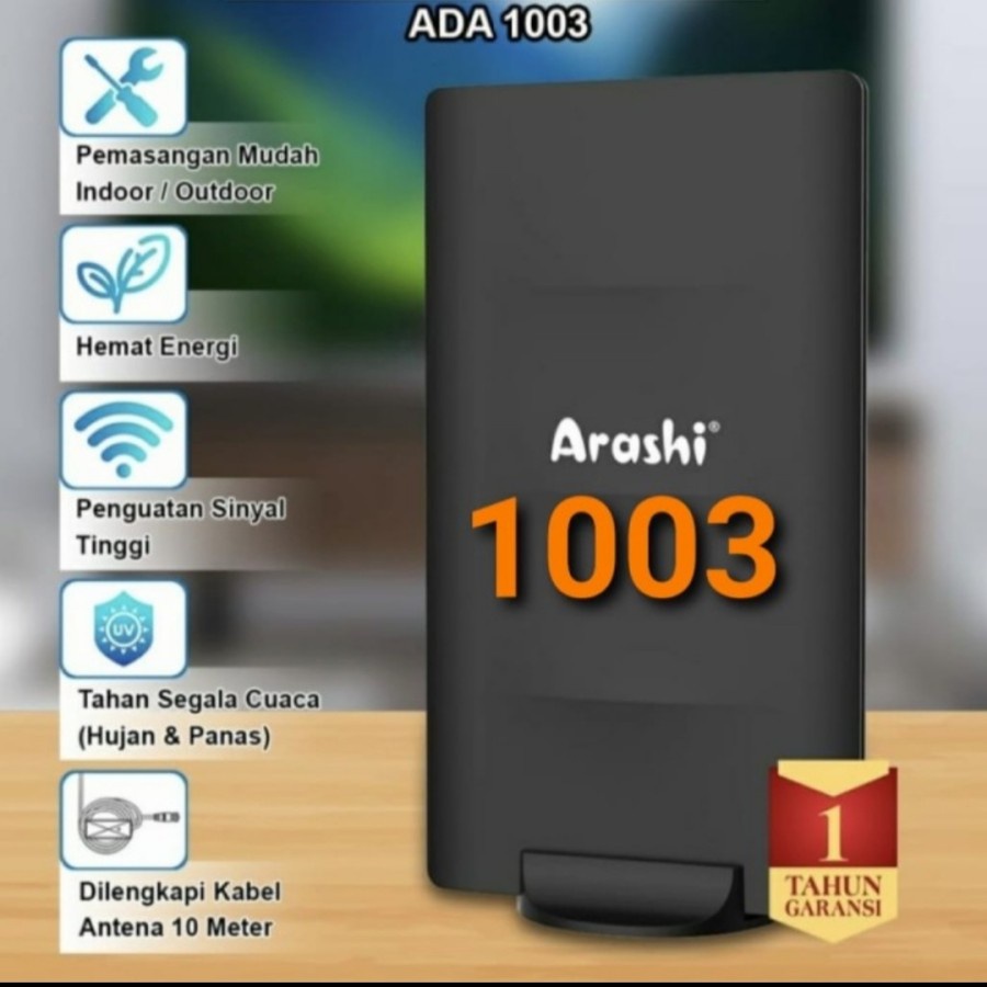 ARASHI ADA 1003 - Antena Tv Digital Indoor Outdoor Booster