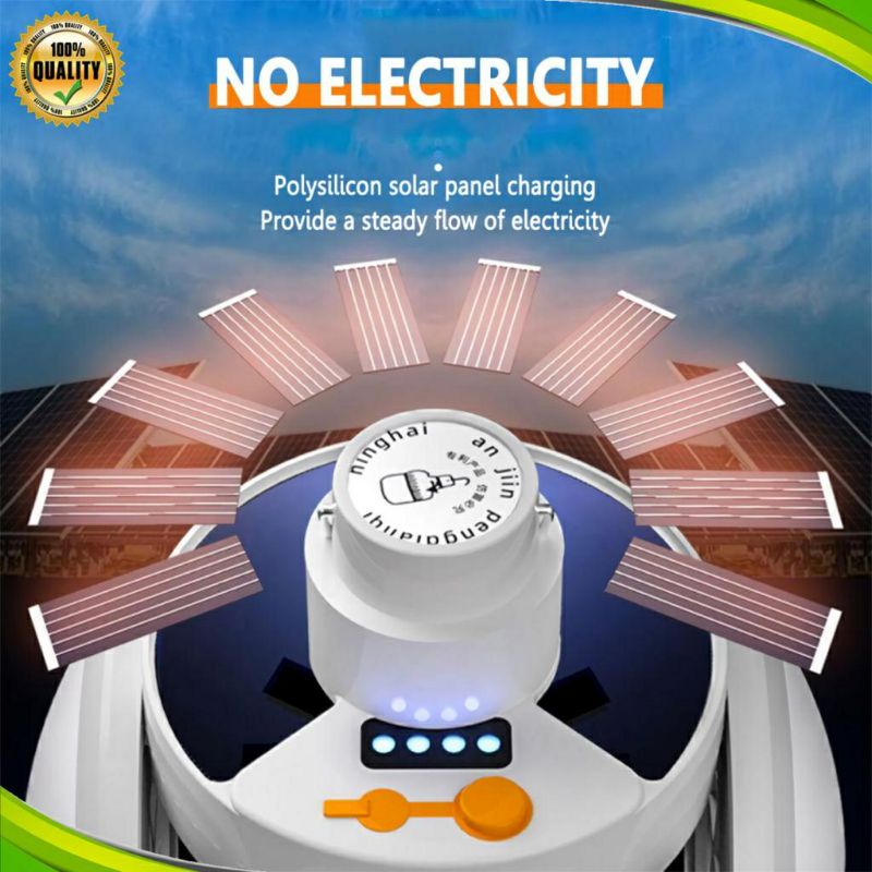 Lampu Solar Emergency LED Lipat Dragon 5 Sisi Gantung Rechargeable